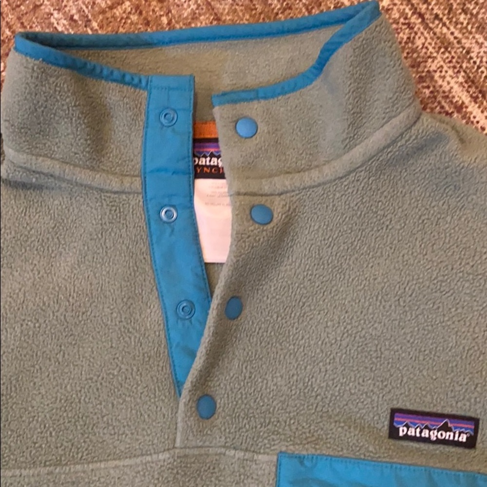 Olive Green Patagonia Fleece (Size L)